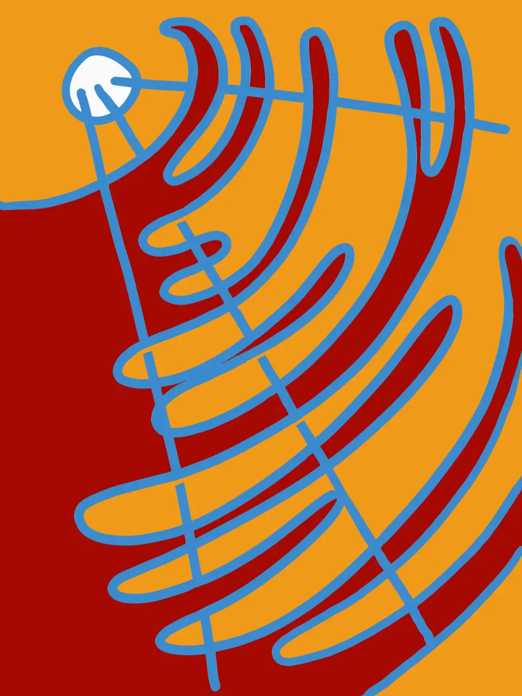 The Blue Wave work drawing