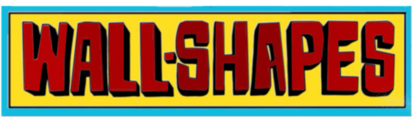 WallShapes logo in yellow, red and blue.